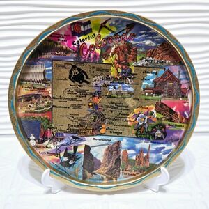 Vintage Colorado Souvenir‎ Metal Serving Tray 11"